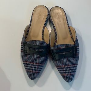 J. Crew Tweed Loafer Mules | Size 7